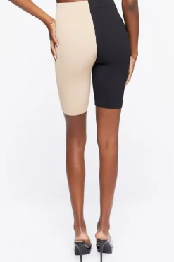 Colorblock High-Rise Biker Shorts