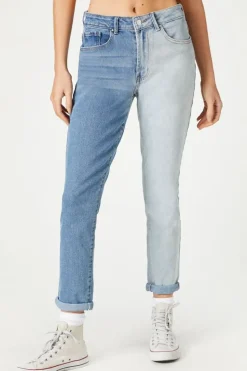 Colorblock Skinny Jeans