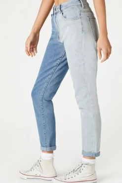 Colorblock Skinny Jeans