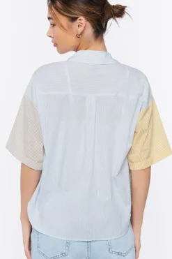 Colorblock Striped Shirt