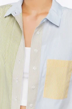 Colorblock Striped Shirt