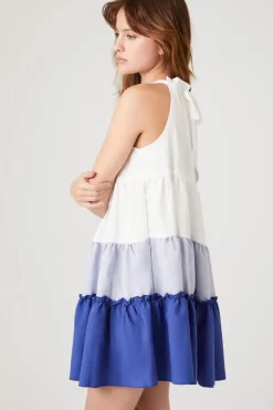 Colorblock Swing Mini Dress