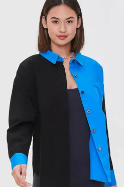 Colorblock Twill Shirt