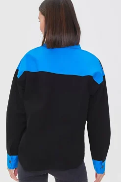 Colorblock Twill Shirt