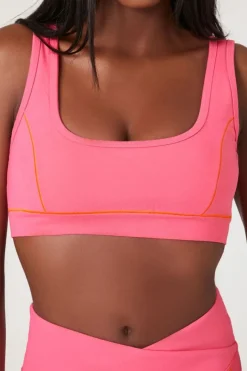 Contrast-Seam Sports Bra