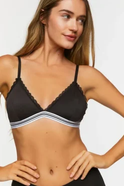Contrast-Trim Triangle Bralette