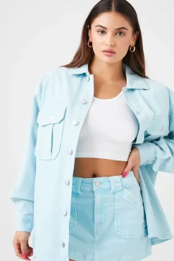 Corduroy A-Line Mini Skirt