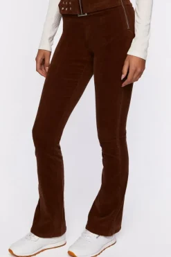 Corduroy Belted Flare Pants