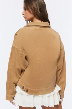 Corduroy Button-Front Jacket