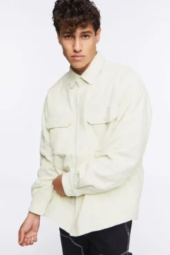 Corduroy Button-Up Jacket
