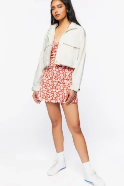 Corduroy Cropped Jacket