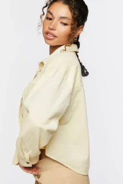 Corduroy High-Low Shacket