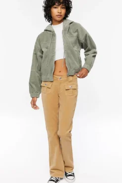 Corduroy Hooded Jacket