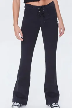 Corduroy Lace-Up Pants