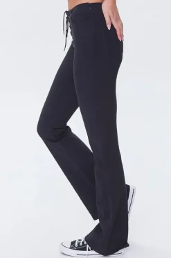 Corduroy Lace-Up Pants