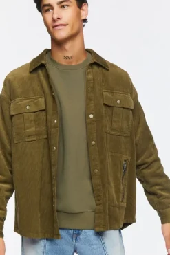 Corduroy Long-Sleeve Shirt