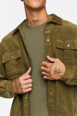 Corduroy Long-Sleeve Shirt