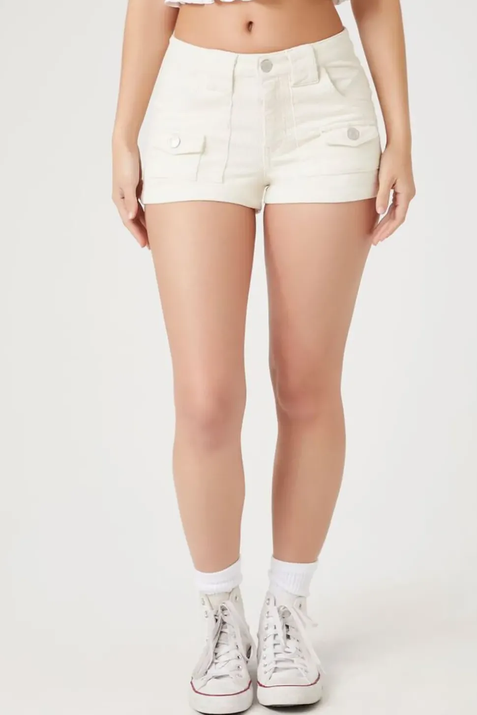 Corduroy Low-Rise Shorts