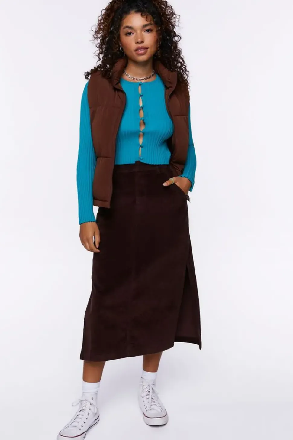 Corduroy Maxi Skirt