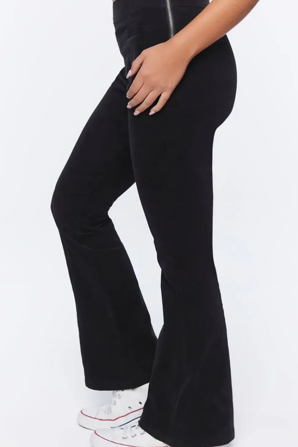 Corduroy Mid-Rise Flare Pants