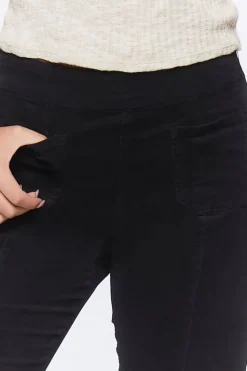 Corduroy Mid-Rise Flare Pants