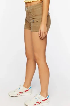 Corduroy Mid-Rise Shorts