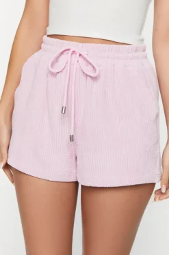 Corduroy Mid-Rise Shorts