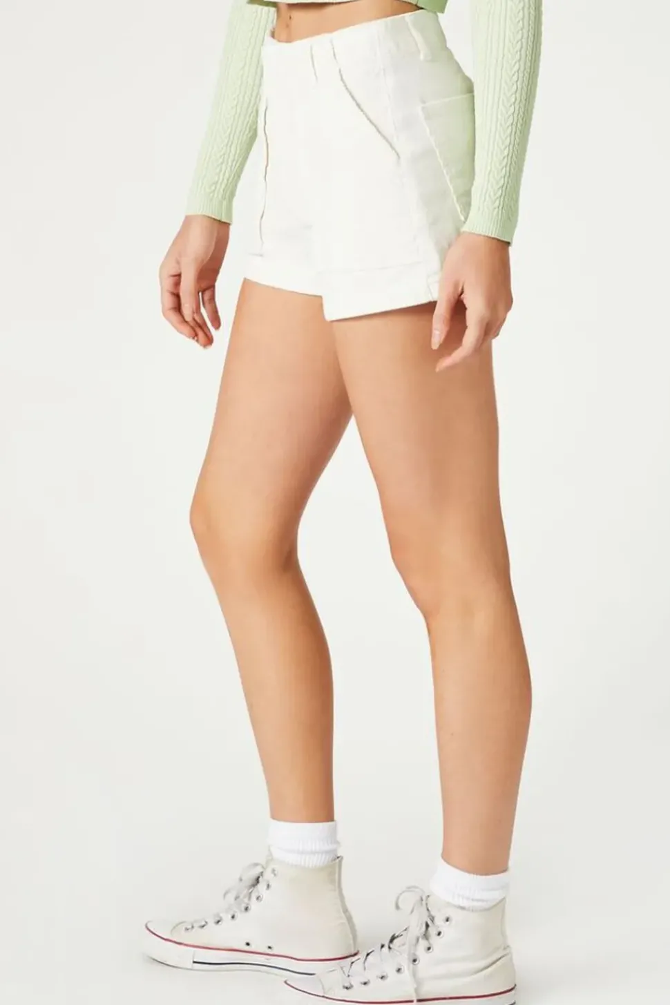 Corduroy Mid-Rise Shorts