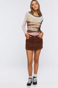 Corduroy Mini Skirt