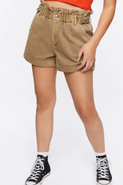Corduroy Paperbag Shorts
