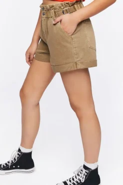 Corduroy Paperbag Shorts
