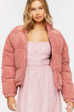 Corduroy Puffer Jacket