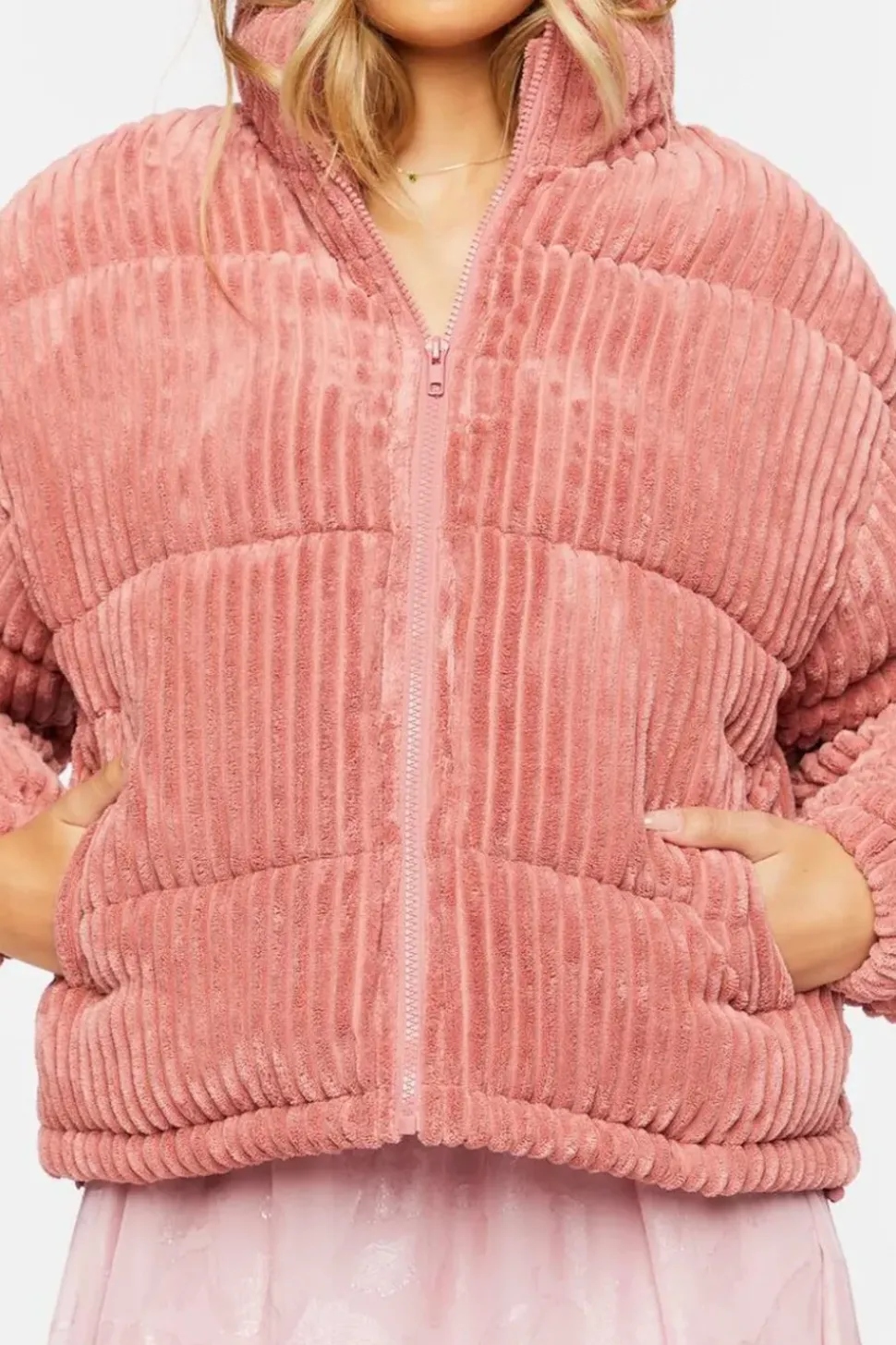Corduroy Puffer Jacket