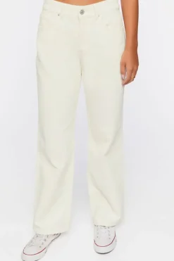 Corduroy Straight-Leg Pants