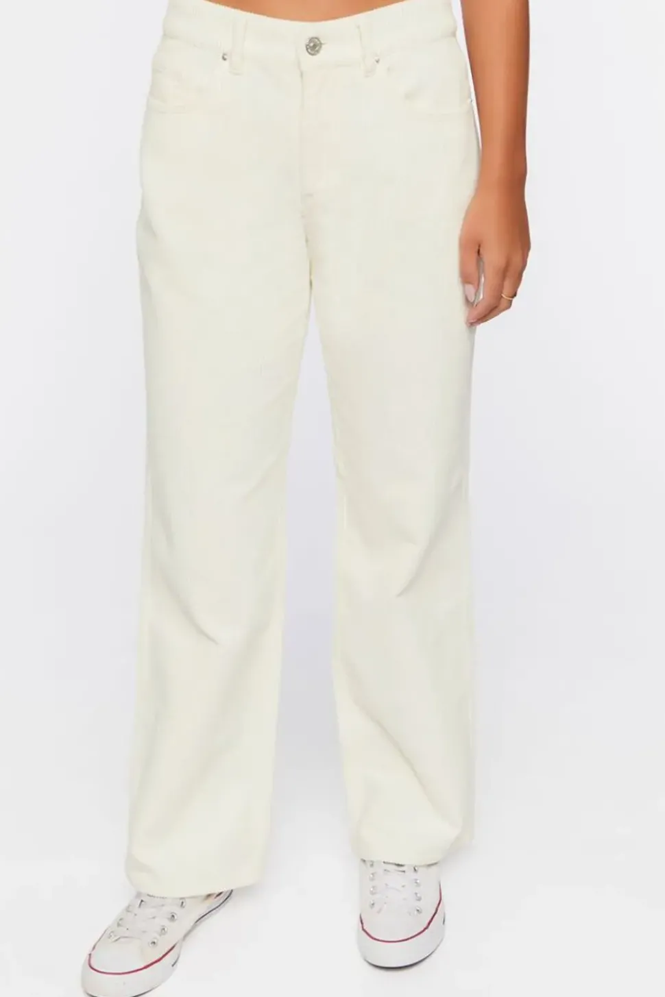 Corduroy Straight-Leg Pants