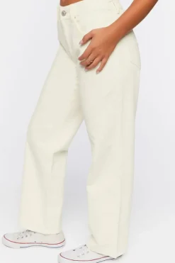 Corduroy Straight-Leg Pants
