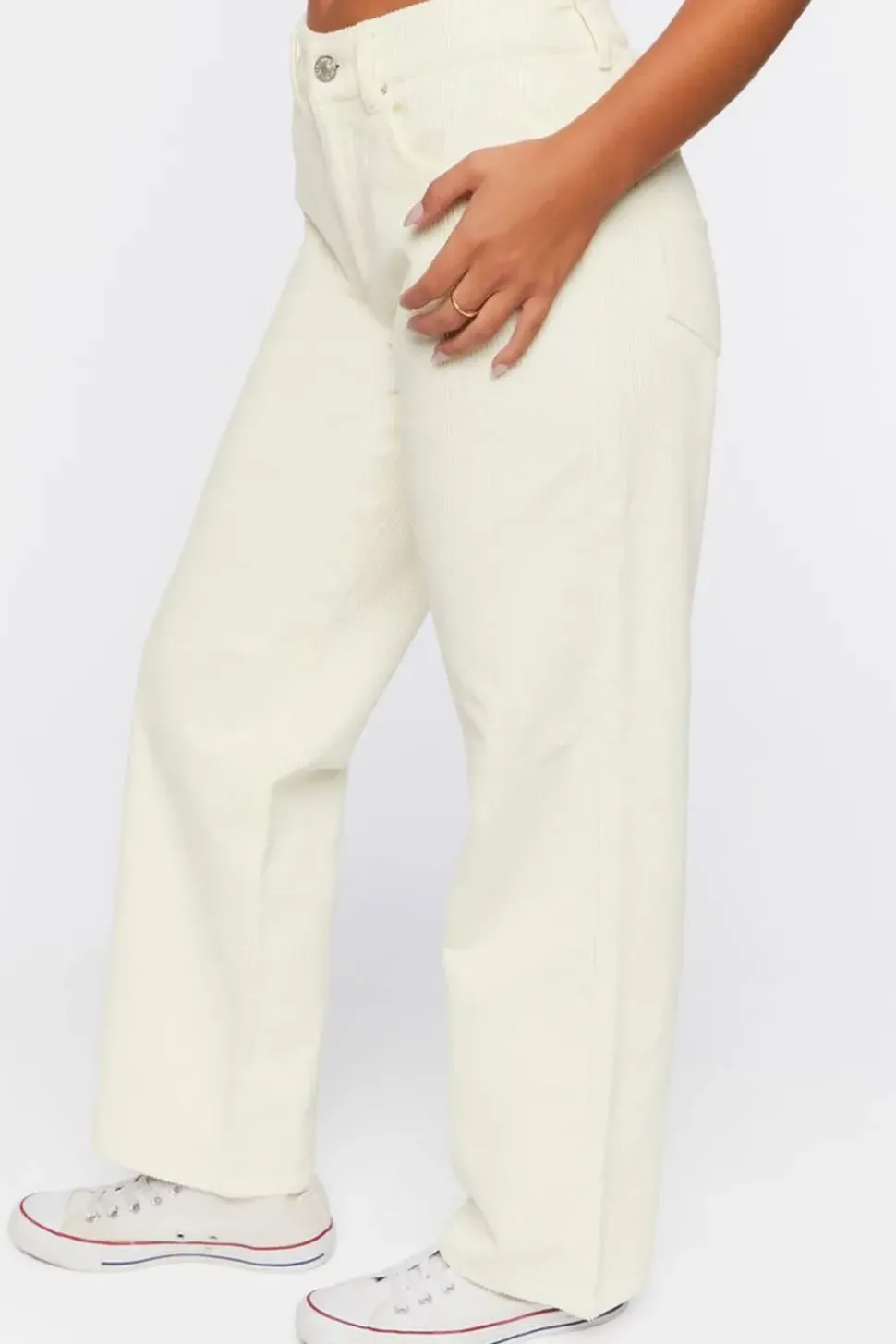 Corduroy Straight-Leg Pants