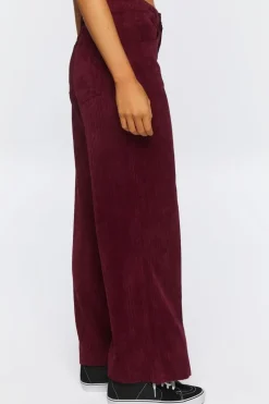 Corduroy Wide-Leg Pants