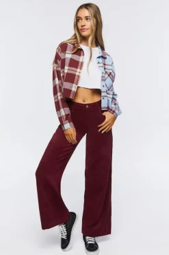 Corduroy Wide-Leg Pants