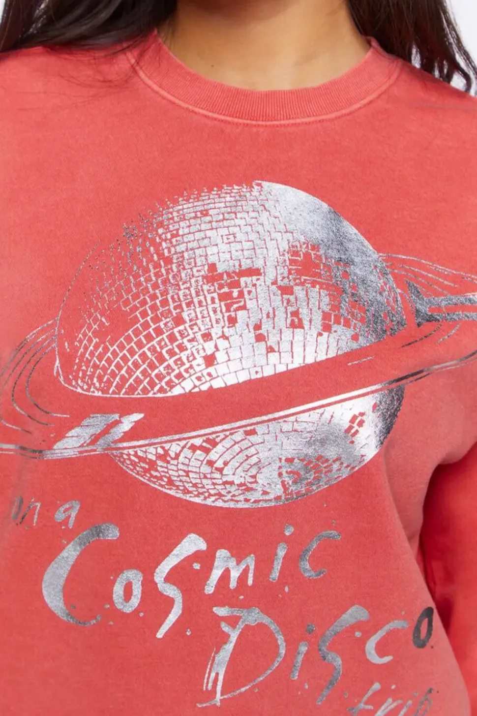 Cosmic Disco Trip Graphic Pullover