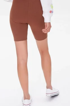 Cotton-Blend Biker Shorts