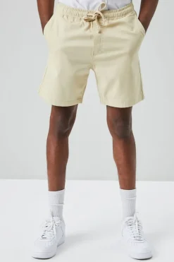 Cotton-Blend Drawstring Shorts