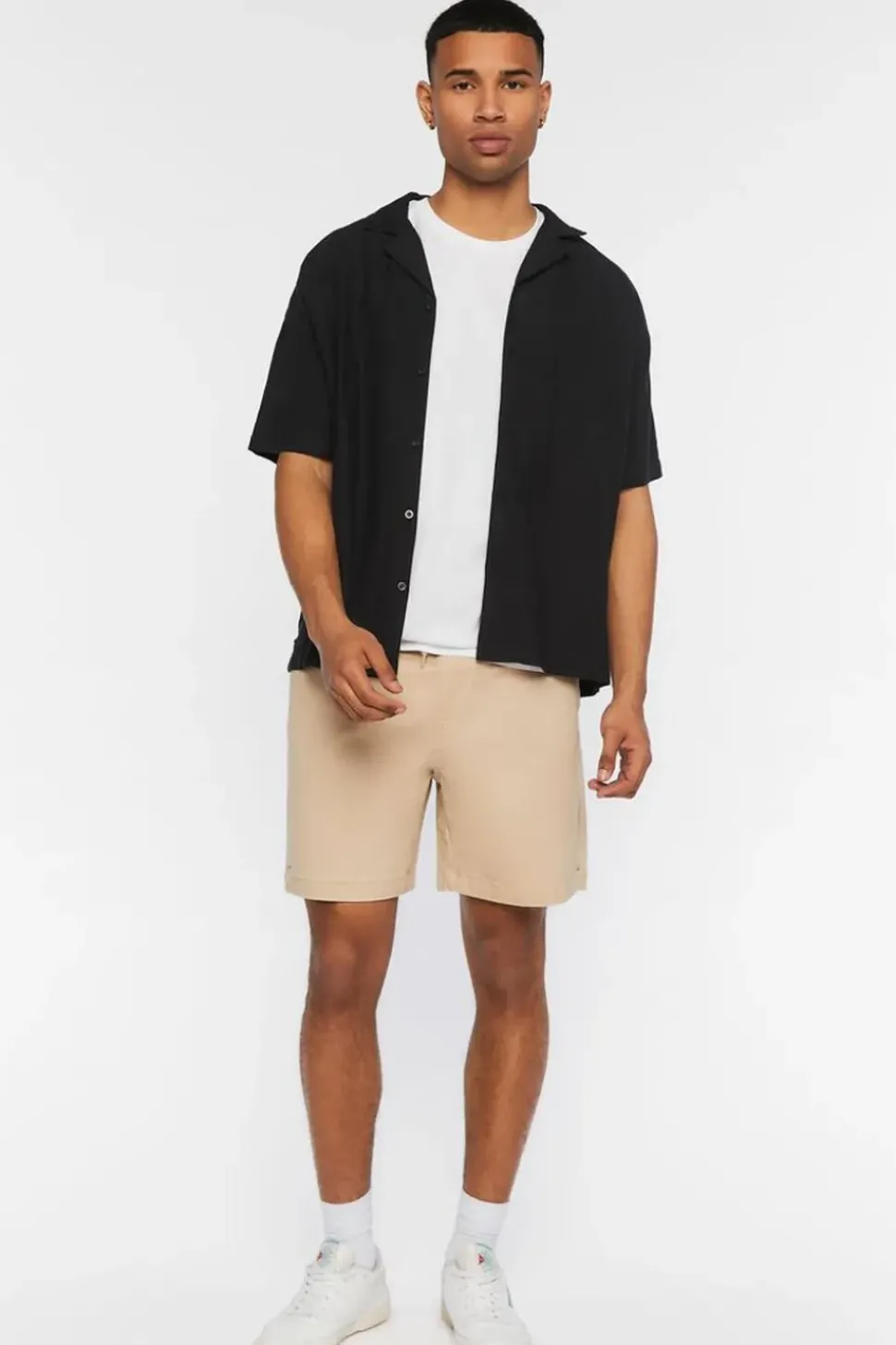 Cotton-Blend Drawstring Shorts