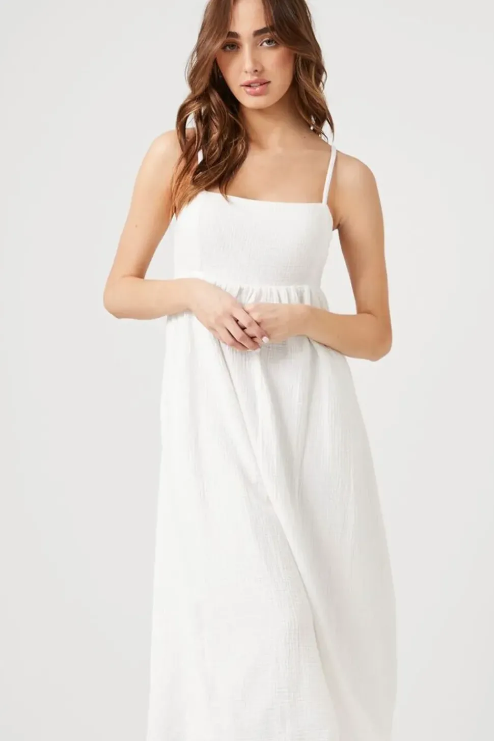 Cotton Cami Midi Dress