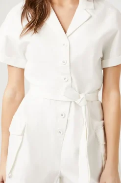 Cotton Tie-Waist Romper