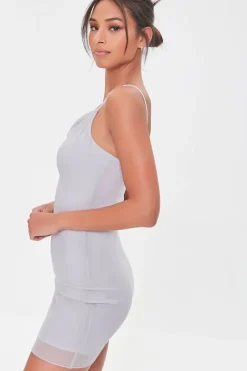 Cowl Mini Bodycon Dress