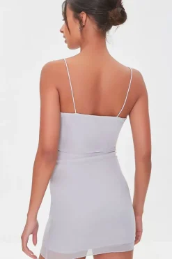 Cowl Mini Bodycon Dress