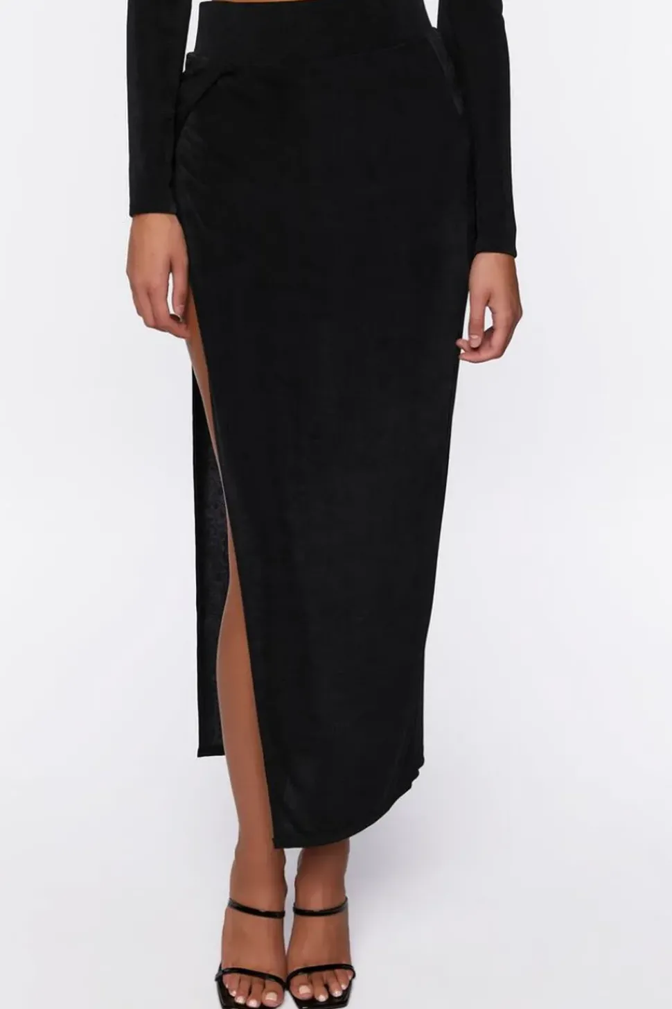 Cowl Neck Top & Maxi Skirt Set