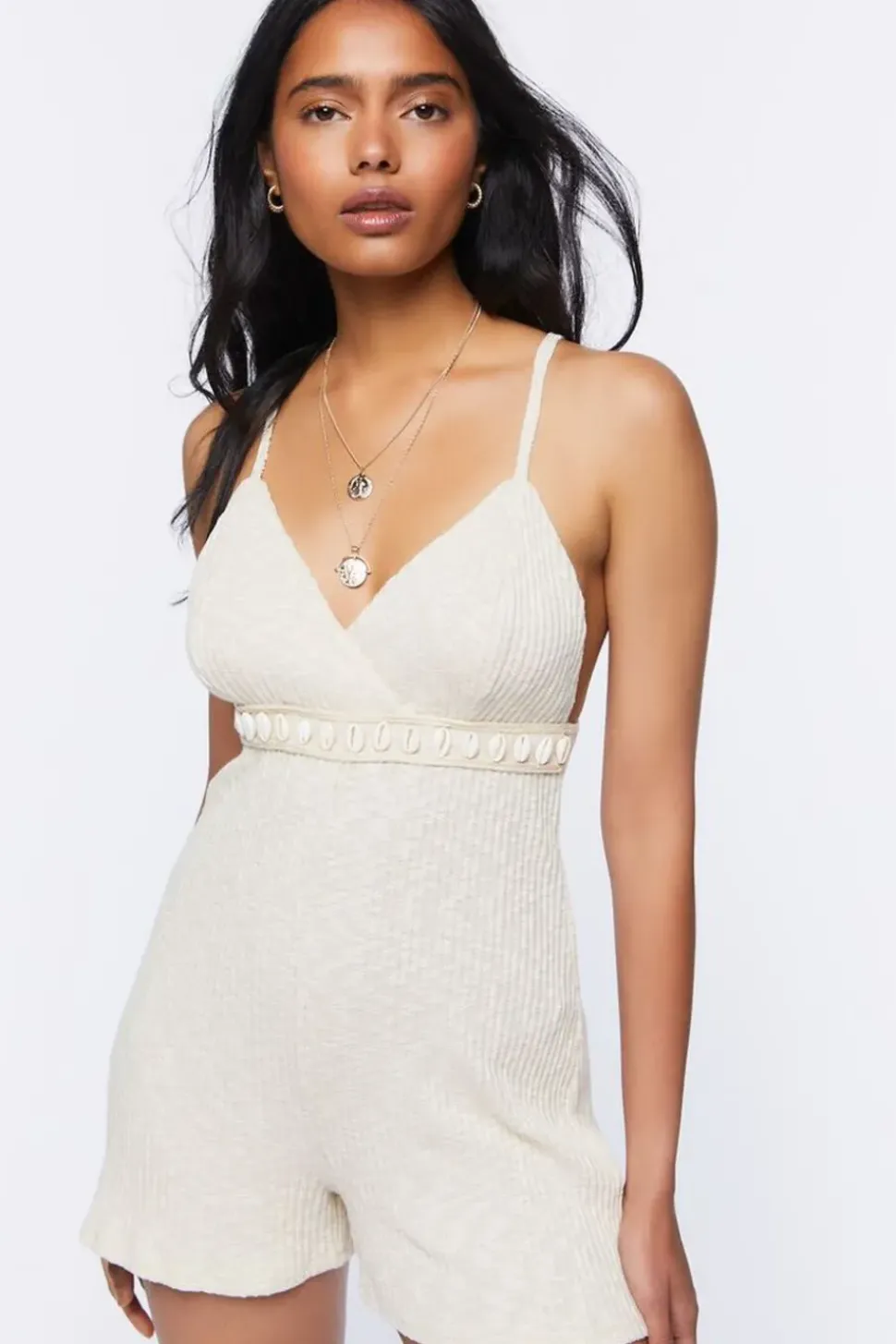 Cowrie Shell Crisscross Romper