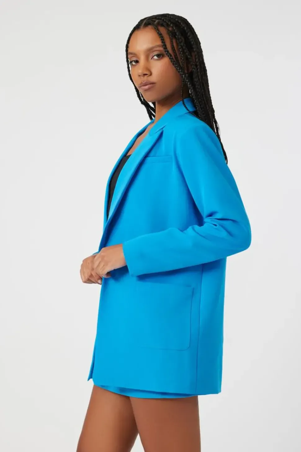 Crepe Blazer & Mini Skirt Set